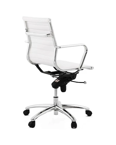 Fauteuil de bureau 'PROLAR' simili cuir Blanc