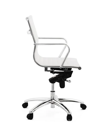 Fauteuil de bureau 'PROLAR' simili cuir Blanc