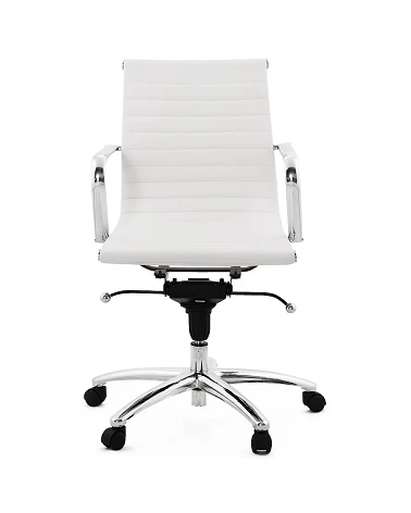 Fauteuil de bureau 'PROLAR' simili cuir Blanc