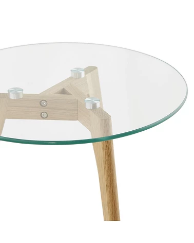 Table gigogne design Iggy bois Chêne Clair