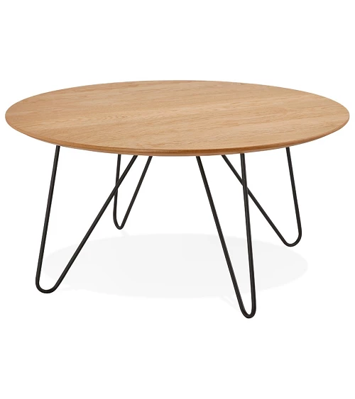 Table basse ronde Runda bois clair