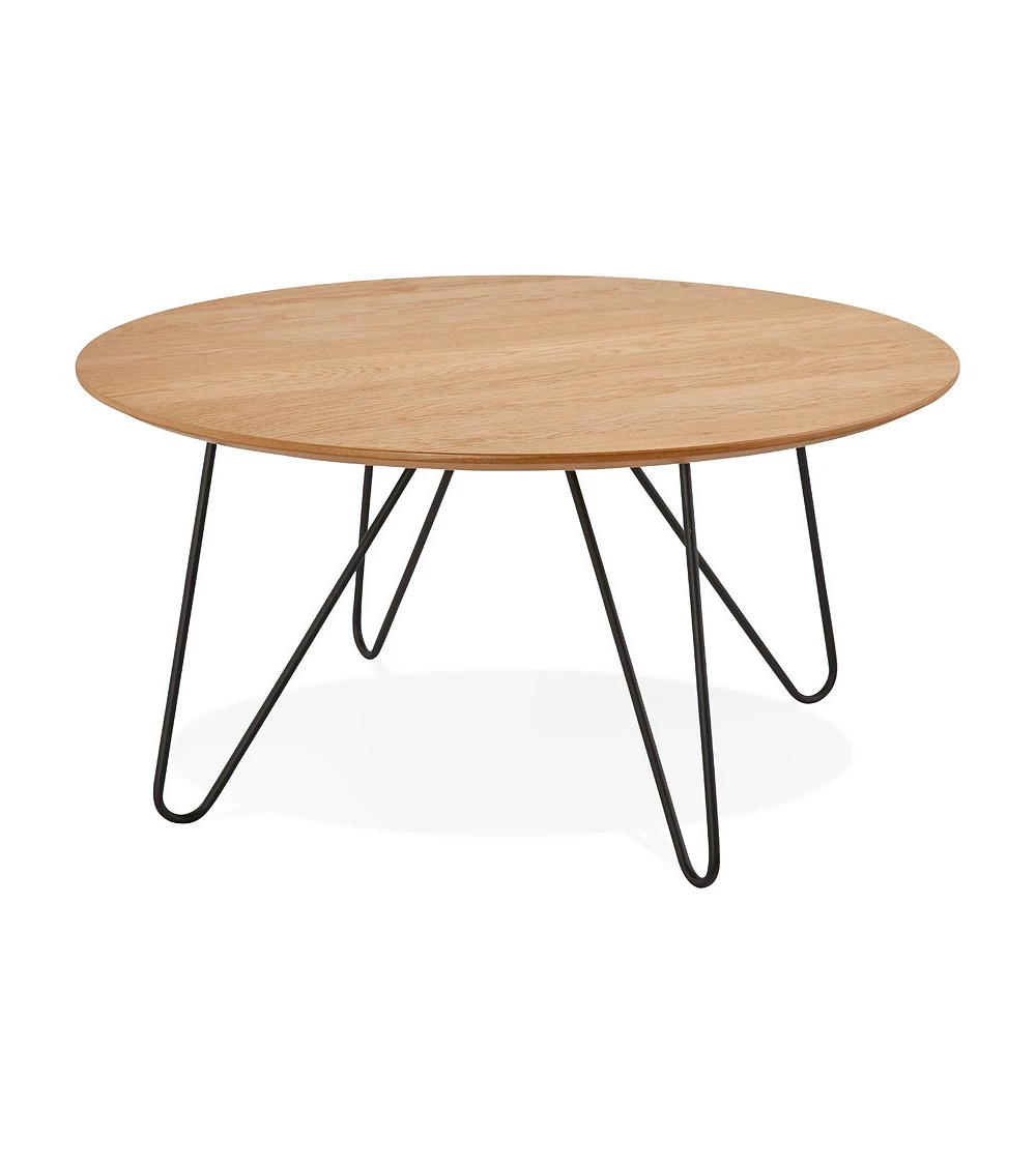 Table basse ronde Runda bois clair