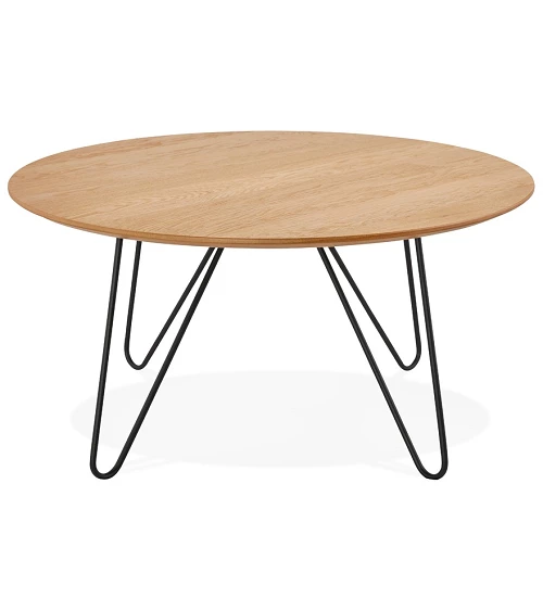 Table basse ronde Runda bois clair