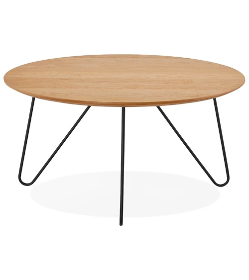 Table basse ronde Runda bois clair