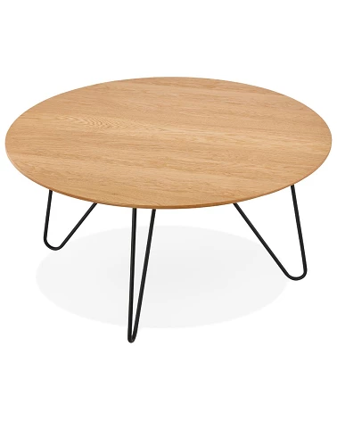 Table basse ronde Runda bois clair