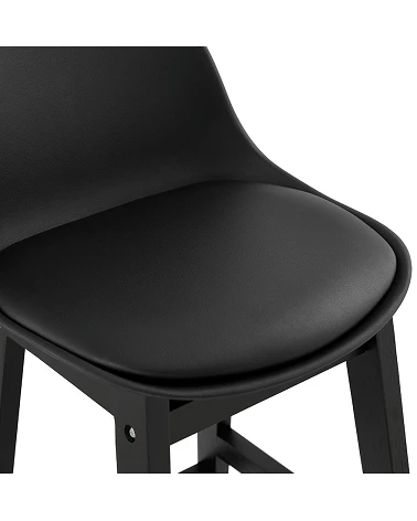 Tabouret de bar design Turel mini Noir