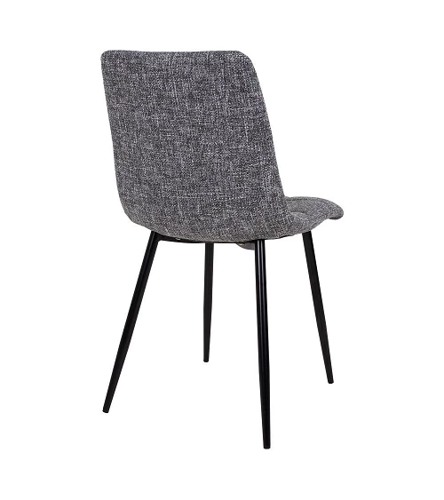 Chaise scandinave Middelfart Tissu Gris Chiné dos