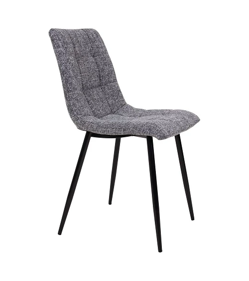 Chaise scandinave Middelfart Tissu Gris Chiné profil