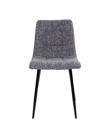 Chaise scandinave Middelfart Tissu Gris Chiné face