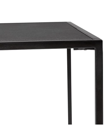 Tables gigognes métal MENSOSO bois peint noir