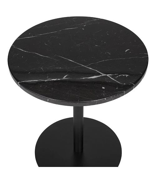 Table appoint MINERAL Marbre noir nervuré blanc