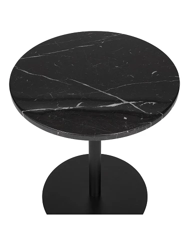 Table appoint MINERAL Marbre noir nervuré blanc