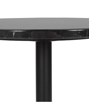 Table appoint MINERAL Marbre noir nervuré blanc