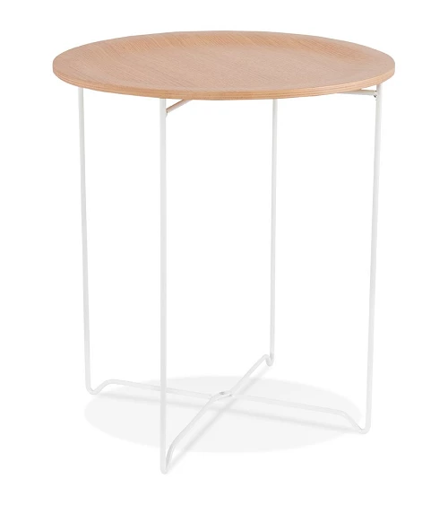 Table basse design métal OOLA Bois plaqué Chêne