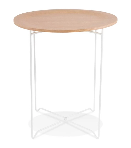 Table basse design métal OOLA Bois plaqué Chêne