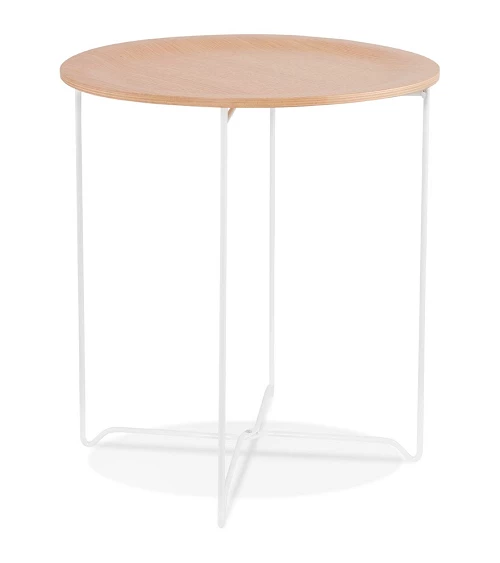 Table basse design métal OOLA Bois plaqué Chêne