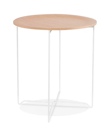 Table basse design métal OOLA Bois plaqué Chêne