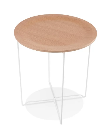 Table basse design métal OOLA Bois plaqué Chêne