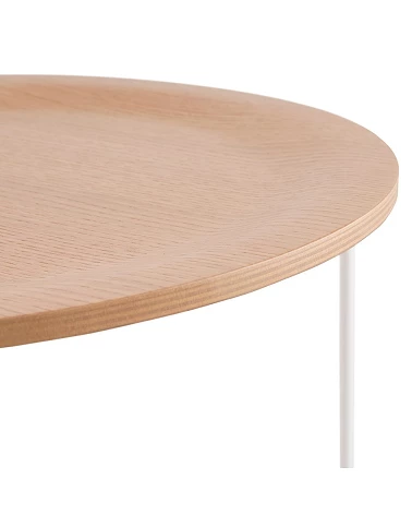 Table basse design métal OOLA Bois plaqué Chêne