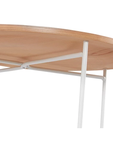 Table basse design métal OOLA Bois plaqué Chêne