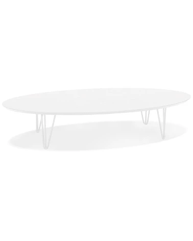 Table basse métal SALONA Bois (MDF) peint blanc mat