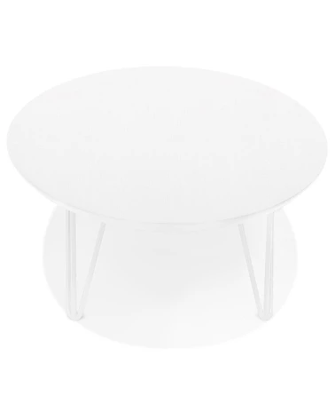 Table basse métal SALONA Bois (MDF) peint blanc mat