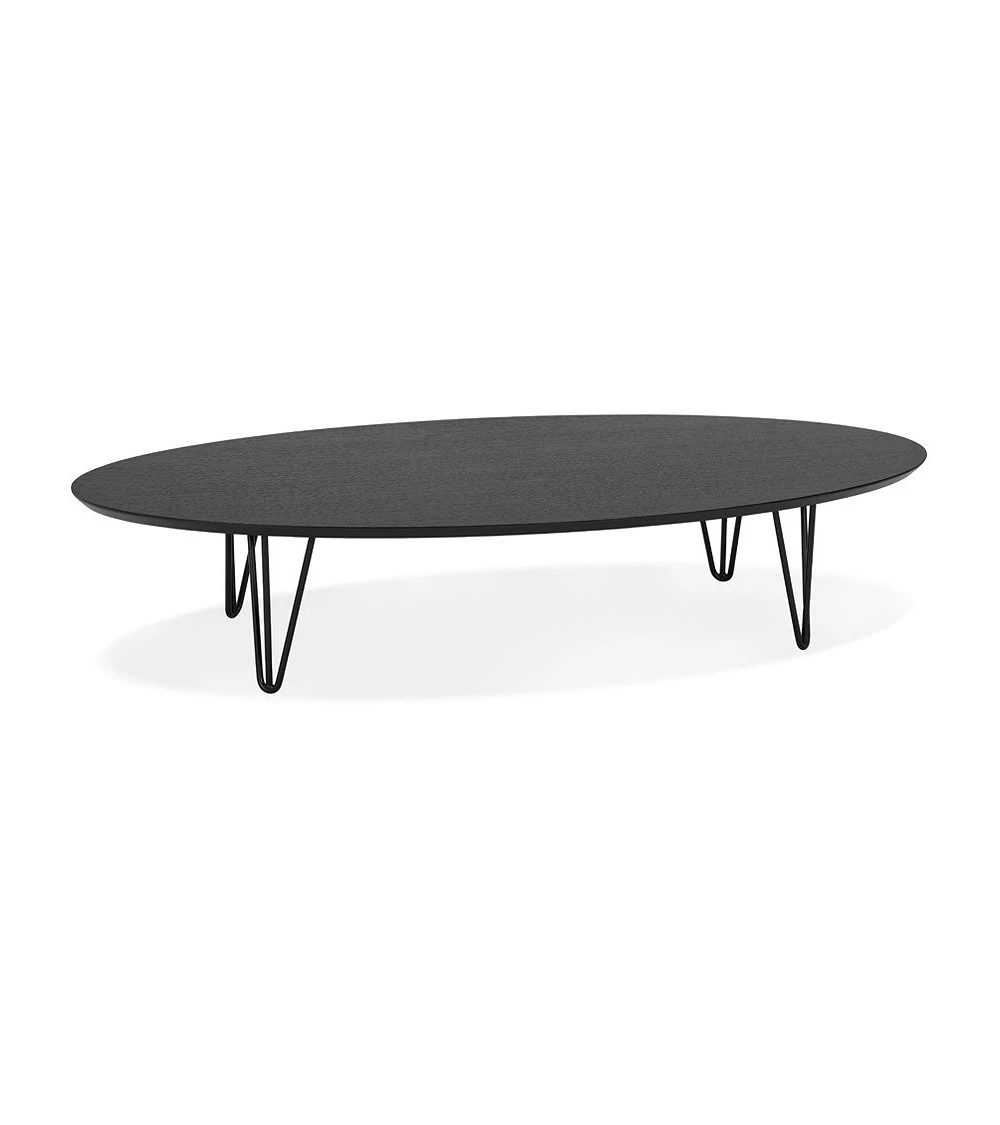 Table basse métal SALONA Bois (MDF) plaqué Frêne noir