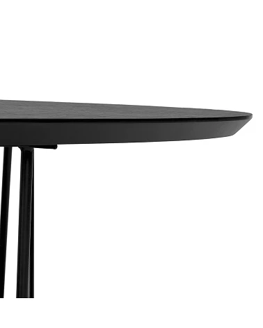 Table basse métal SALONA Bois (MDF) plaqué Frêne noir