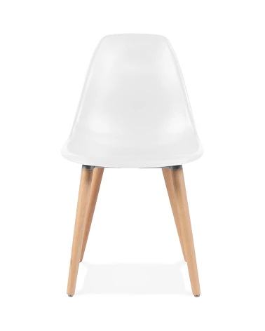 Chaise design scandinave Doc bois et Blanc