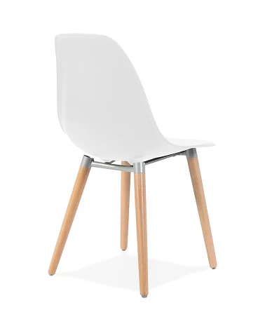 Chaise design scandinave Doc bois et Blanc