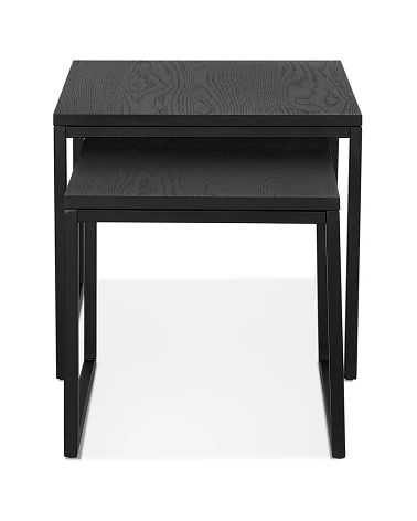 Table basse design Gliss Bois (MDF) plaqué Chêne noir