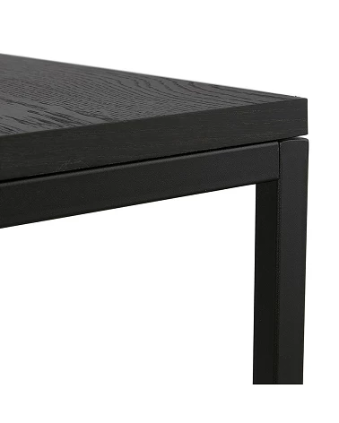 Table basse design Gliss Bois (MDF) plaqué Chêne noir