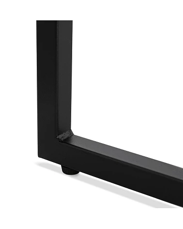 Table basse design Gliss Bois (MDF) plaqué Chêne noir