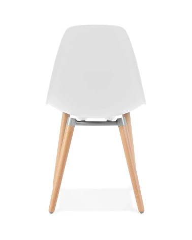 Chaise design scandinave Doc bois et Blanc