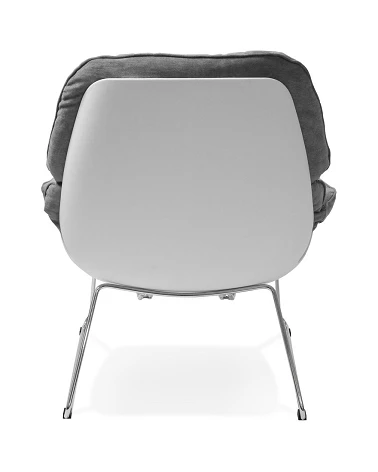 Fauteuil design Sella tissu Gris