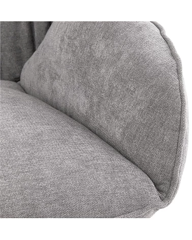 Fauteuil design Sella tissu Gris