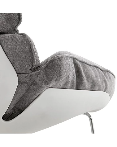 Fauteuil design Sella tissu Gris